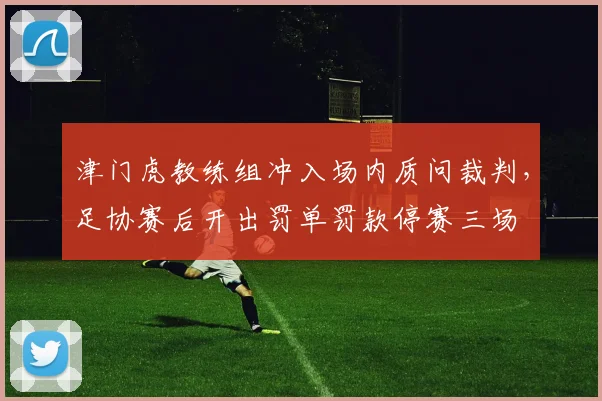 津门虎教练组冲入场内质问裁判，足协赛后开出罚单罚款停赛三场